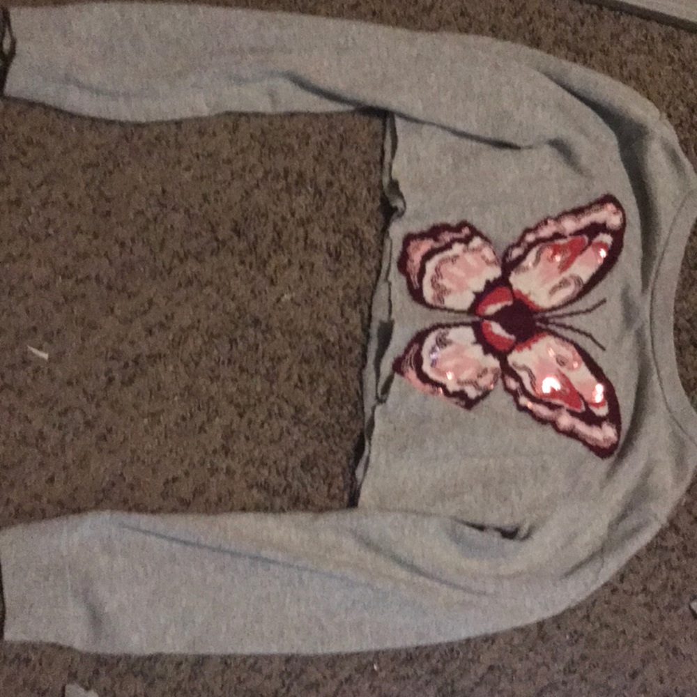Was an XL sweater now a crop top